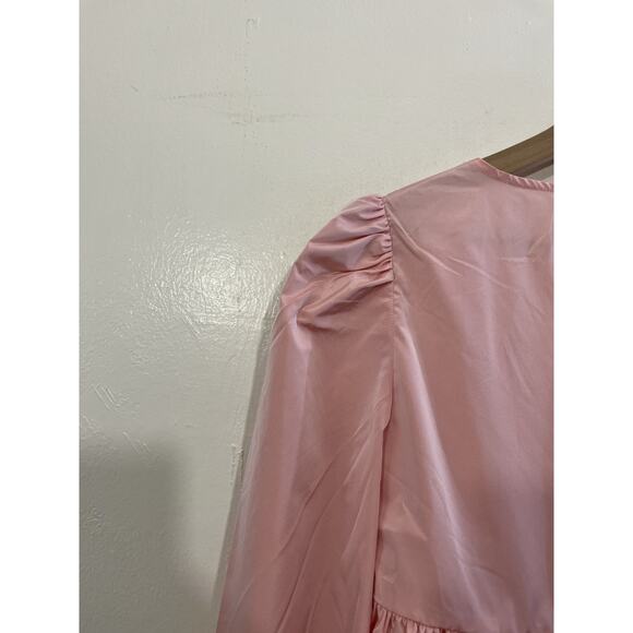 Coquette Ballet Romantic Babydoll Empire Waist Mini Dress 2XS Barbiecore Minimal - Picture 12 of 16